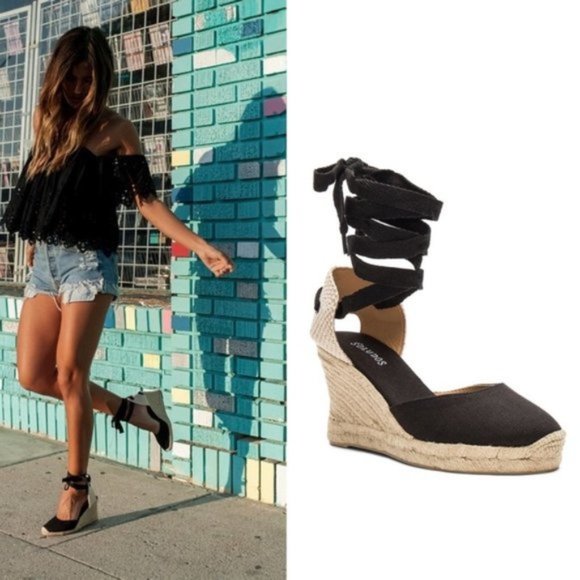 Soludos Espadrilles Black - Picture 1 of 5